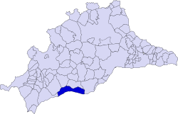 Location of the municipality of Marbella