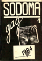 The first issue of Sodoma, published by the Grupo de Acción Gay (GAG) in 1984.