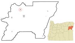 Location in Oregon