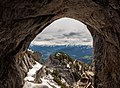 Vista dall’ingresso della grotta verso l’esterno