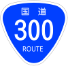 国道300号標識