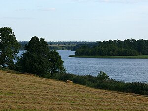 Kolo apriņķa ainava (Lubotiņskes ezers Babjakas gminā)