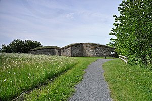 Näs slottsruin i juni 2016.