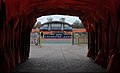 Der Spielertunnel im Stadion