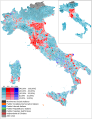 Distacco tra primo e secondo partito