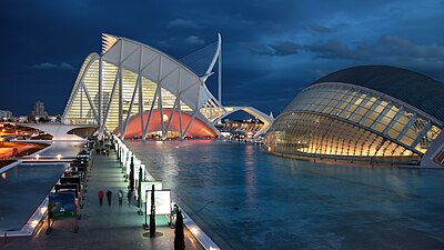 City of Arts and Sciences at night