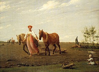 Au Labour. Le Printemps, 1820-е