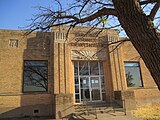 Frontal view of Borden County Courthouse