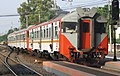 KA Delta Ekspres (currently Commuter Line Supas) trainset in Surabaya Gubeng Station, 2011.