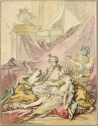 The Pasha in His Harem by Francois Boucher c. 1735–1739