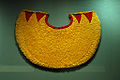 Ahuliʻi (feather cape), Hawaiian Islands, late 18th–early 19th century, ʻiʻiwi and ʻōʻō, olonā fiber netting, Honolulu Museum of Art