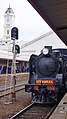 Preserved A2 class locomotive 986 sits at Platform 2 during the Ballarat Heritage Weekend, May 2017