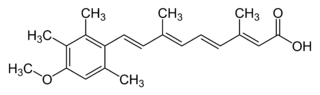 Strukturformel von Acitretin