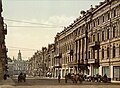 Kyjivo centras tarp 1890 m. ir 1905 m.: Nikolajaus gatvė (dabar Architekto Gorodeckio gatvė) ir "Continental" viešbutis.