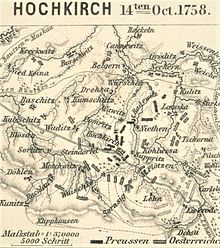 Map showing disposition of forces during the battle