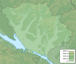 Location of a lake in Ukraine