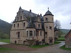 Historische Eulschirbenmühle in einem schlossartigen Gebäude