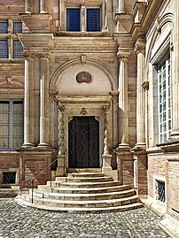 The gate of the staircase