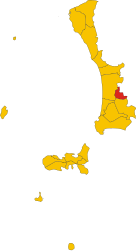 リヴォルノ県におけるコムーネの領域