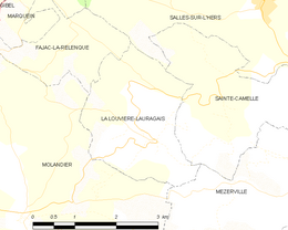 La Louvière-Lauragais - Localizazion