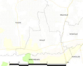 Poziția localității Viville