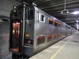 A second generation South Shore Line Nippon Sharyo Highliner at Millennium Station.