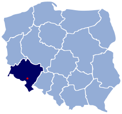 Localização de Wałbrzych na Polónia