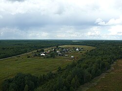 Poļas ciems no putna lidojuma