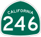 State Route 246 marker