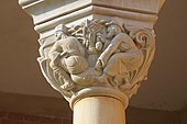 Romanesque Revival capital of the Cantacuzino-Pașcanu-Waldenburg Castle from Lilieci (Romania)