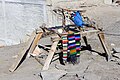 Traditional treadle loom at Ranipauwa Muktinath, Nepal (another image)