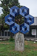 Skulptur am Südbahnhof in Budapest (Déli Pályaudvar)