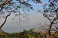 Vista del embarcadero de la isla de Elephanta, desde las grutas de Elefanta