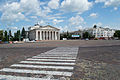 Pretty square (Krasna ploshcha) and Shevchenko Theatre