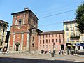 Visione d'insieme della facciata della basilica