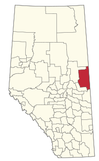 Location within Alberta