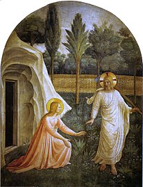 Noli me tangere (c. 1440 – 1442), fresco by Fra Angelico