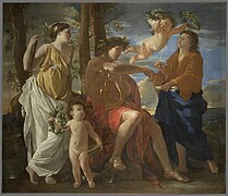 Nicolas Poussin, Inspirația poetului, c. 1629-1630, Muzeul Luvru, Paris