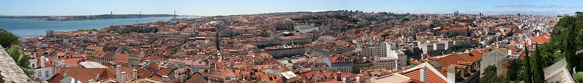 Lisszabon a Castelo de São Jorge-ból