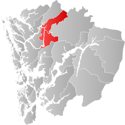 Vaksdals kommun i Hordaland fylke.