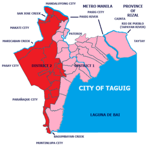 Taguig City legislative districts, Sangguniang Panlungsod nf Taguig