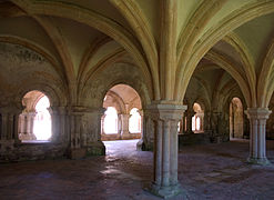 Sala capitular de la abadía de Fontenay.