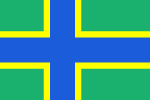 Vlag van die Wepse sedert 1992, ontwerp deur Vitaly Dobrynin. In 2000–2005 gebruik as die amptelike vlag van die Wese outonome streek in Oos-Karelië