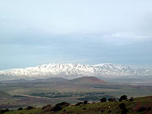 הר חרמון כפי שהוא נראה מפסגת הר בנטל