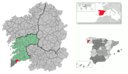 Situation of Tui within گالیسیا