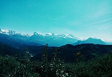 La chaîne de Djurdjura vue d'Ath Yenni