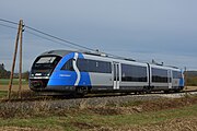 Ein Triebwagen der Reihe 5022 bei Fürstenfeld