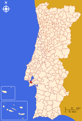 Localização de Seixal