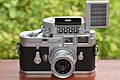 Leica M3 chrome Singlestroke amb Leica-Meter M i Elmar f=5cm 2,8