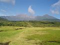 Vista del Meru dall'entrata del "Momella Wildlife Lodge"